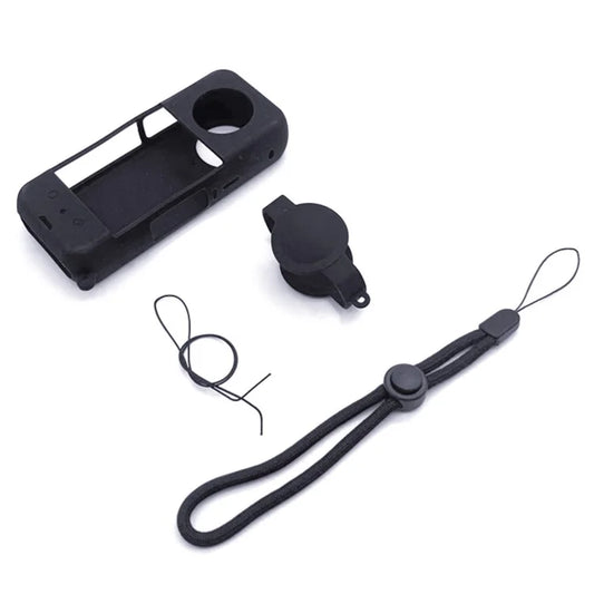 For Insta360 X3 Camera Body Silicone Cover Protective Case with Lens Guard