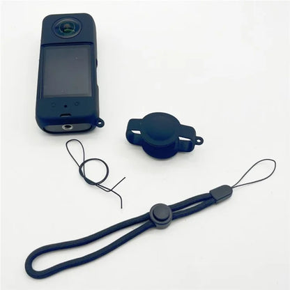 For Insta360 X3 Camera Body Silicone Cover Protective Case with Lens Guard