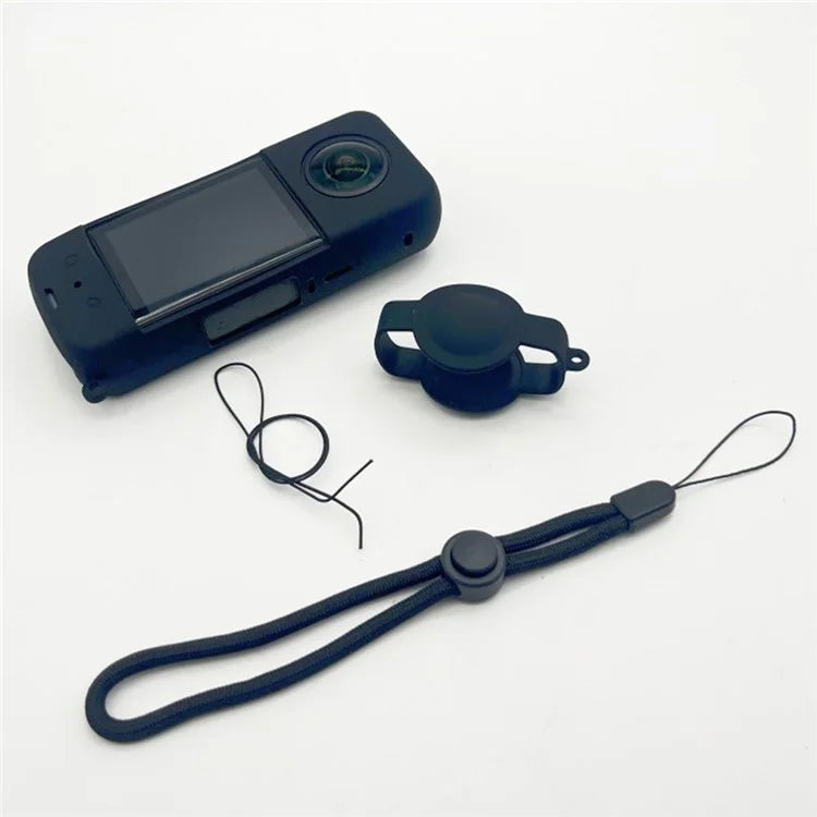 For Insta360 X3 Camera Body Silicone Cover Protective Case with Lens Guard