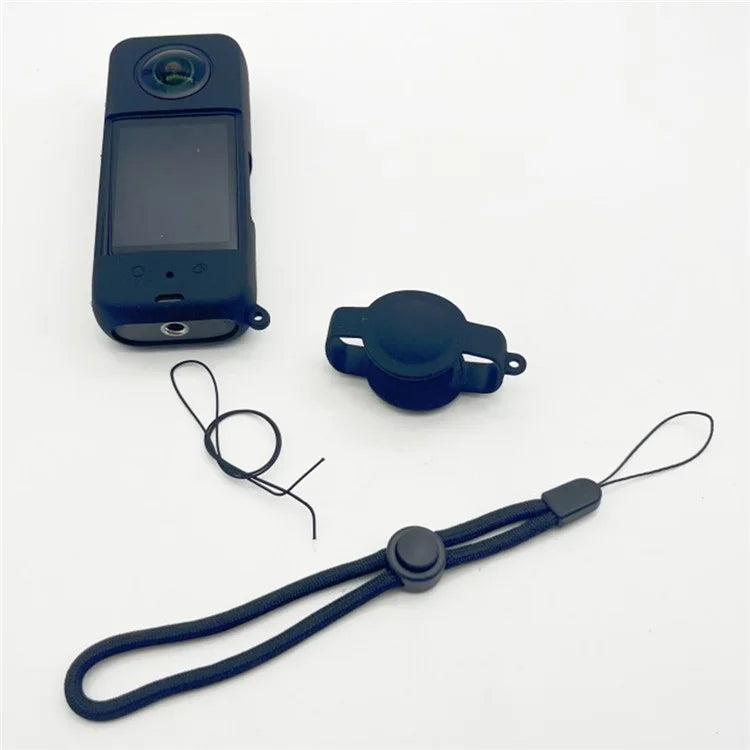 For Insta360 X3 Camera Body Silicone Cover Protective Case with Lens Guard