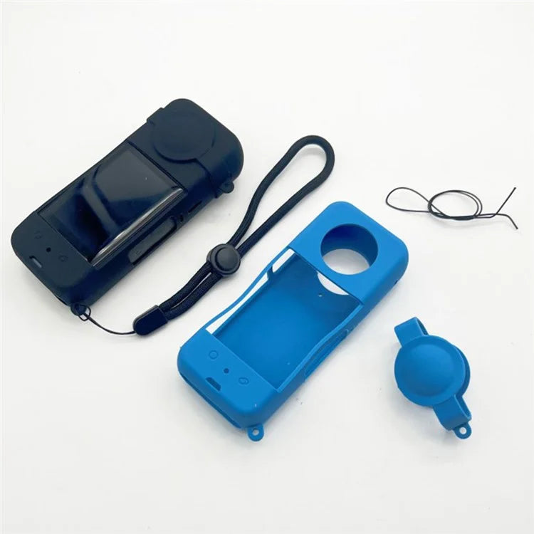 For Insta360 X3 Camera Body Silicone Cover Protective Case with Lens Guard