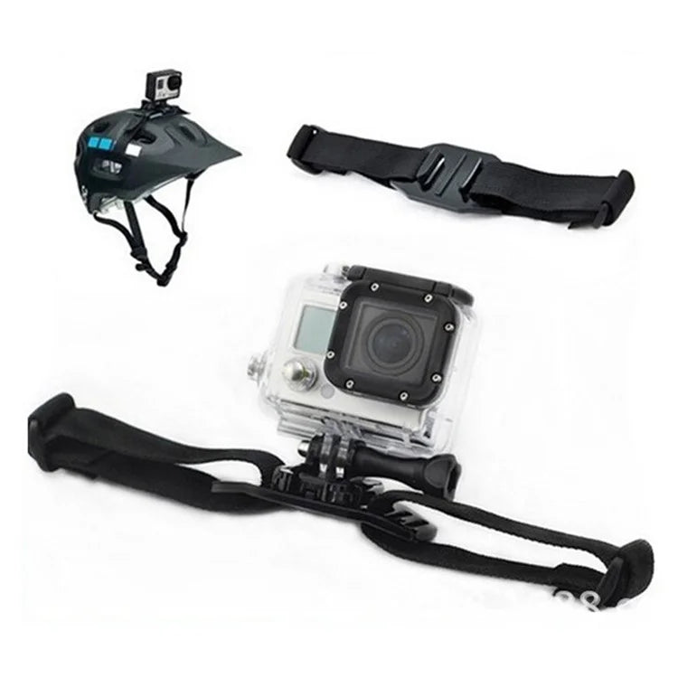 GP04 For GoPro / AEE Hollow Out Helmet Action Camera Mount Base Fixing Strap