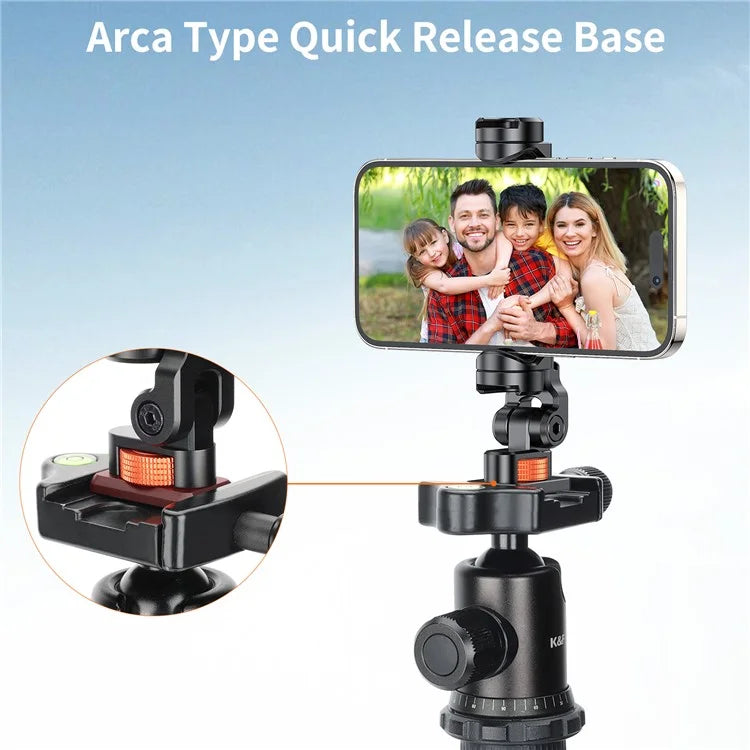 VRIG PH16 Metal Phone Clamp Tripod Mount Adapter Smartphone Clip Holder Bracket with Cold Shoe