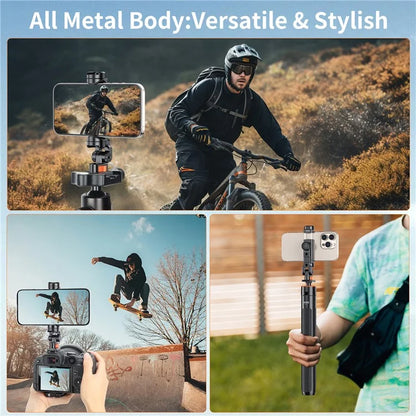 VRIG PH16 Metal Phone Clamp Tripod Mount Adapter Smartphone Clip Holder Bracket with Cold Shoe