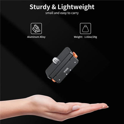VRIG For Insta360 Ace Pro / DJI Osmo Action 4 / GoPro12 Magnetic Quick Release Plate Base Mount