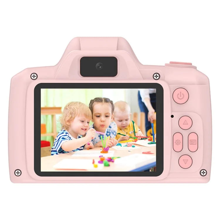 H10 2.4-inch IPS Screen Video Recorder Dual Lens Kids Camera, 32G Memory Card + Card Reader