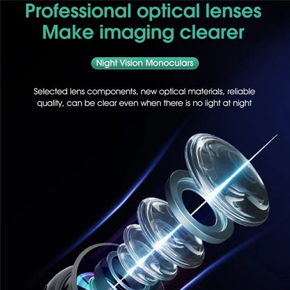 R11 Day Night Dual-Use All-Black Visible Photo Video Recording Portable HD Night Vision Monocular