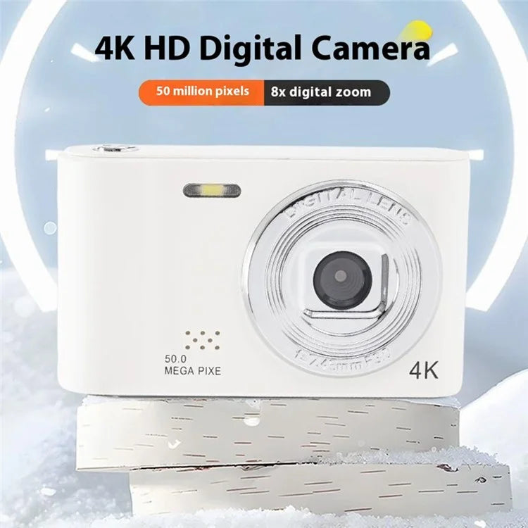 D04 Portable Mini 2.3-inch Screen Digital Camera Student Entry-Level 4K HD Camera (No Memory Card)