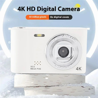 D04 Portable Mini 2.3-inch Screen Digital Camera Student Entry-Level 4K HD Camera (No Memory Card)