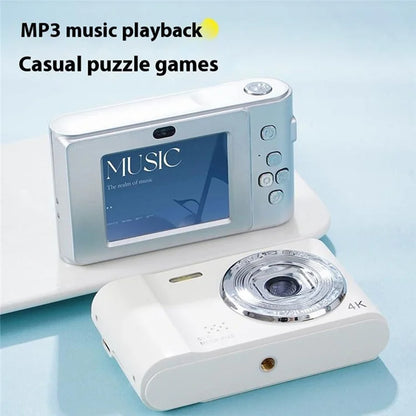 D04 Portable Mini 2.3-inch Screen Digital Camera Student Entry-Level 4K HD Camera (No Memory Card)
