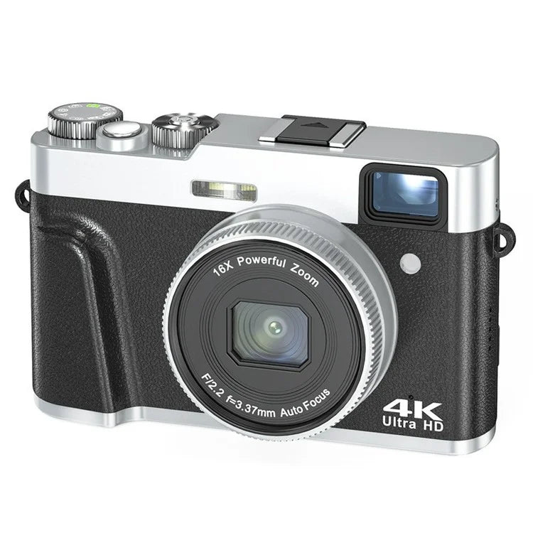 DC202L-AF Retro 4K Selfie Camera Photoflash Light Digital Camera for Kids Teens
