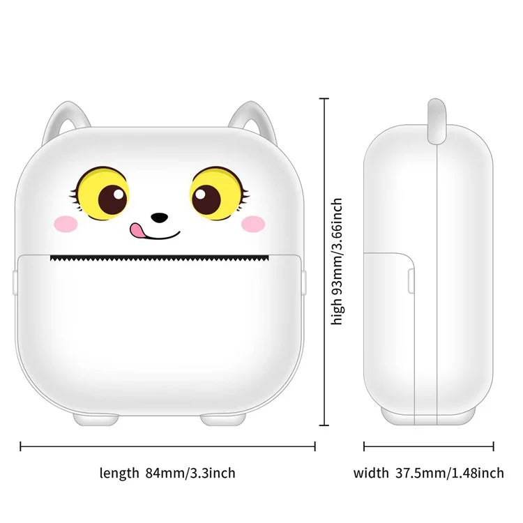 X15A Mini Inkless Bluetooth Thermal Printer Printing Device (5 Printing Paper Rolls + 5 Pens)