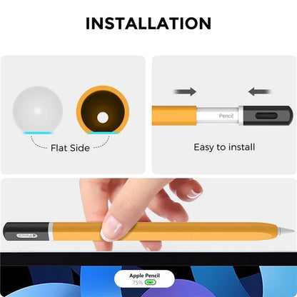 AHASTYLE PT-JY16 For Apple Pencil (2nd Generation) Silicone Sleeve Stylus Pen Non-Slip Cover