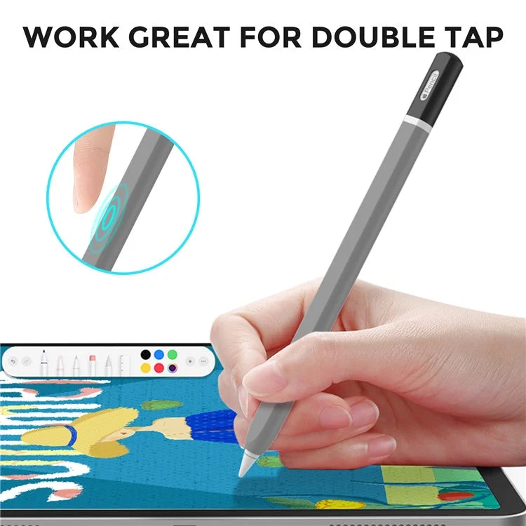 AHASTYLE PT-JY16 For Apple Pencil (2nd Generation) Silicone Sleeve Stylus Pen Non-Slip Cover