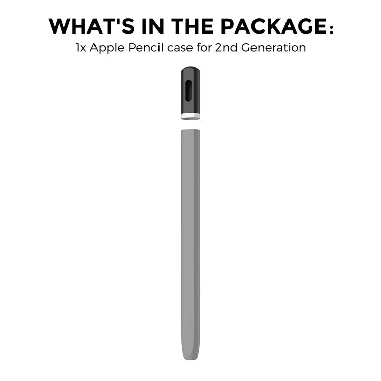 AHASTYLE PT-JY16 For Apple Pencil (2nd Generation) Silicone Sleeve Stylus Pen Non-Slip Cover