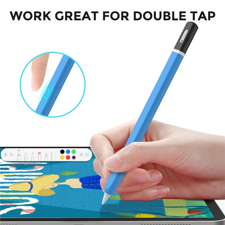 AHASTYLE PT-JY16 For Apple Pencil (2nd Generation) Silicone Sleeve Stylus Pen Non-Slip Cover