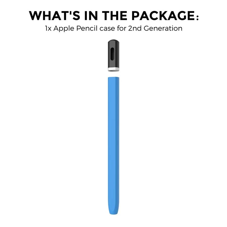 AHASTYLE PT-JY16 For Apple Pencil (2nd Generation) Silicone Sleeve Stylus Pen Non-Slip Cover