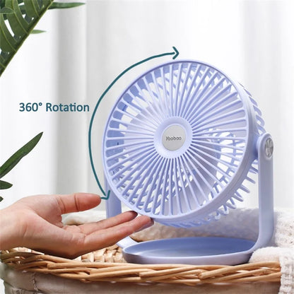 YOOBAO Y-F2 USB Powered Desktop Fan Rotatable Mute Table Cooling Fan