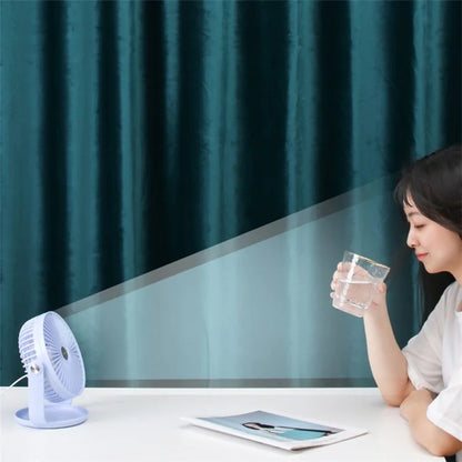 YOOBAO Y-F2 USB Powered Desktop Fan Rotatable Mute Table Cooling Fan