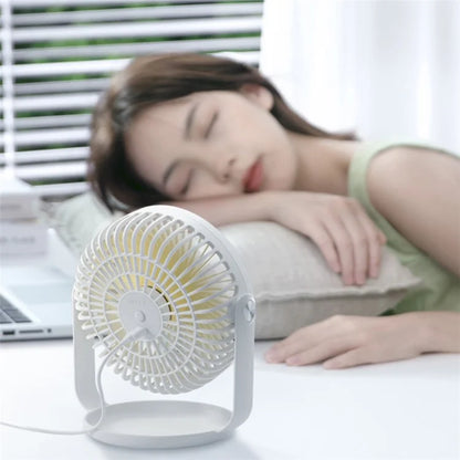YOOBAO Y-F2 USB Powered Desktop Fan Rotatable Mute Table Cooling Fan