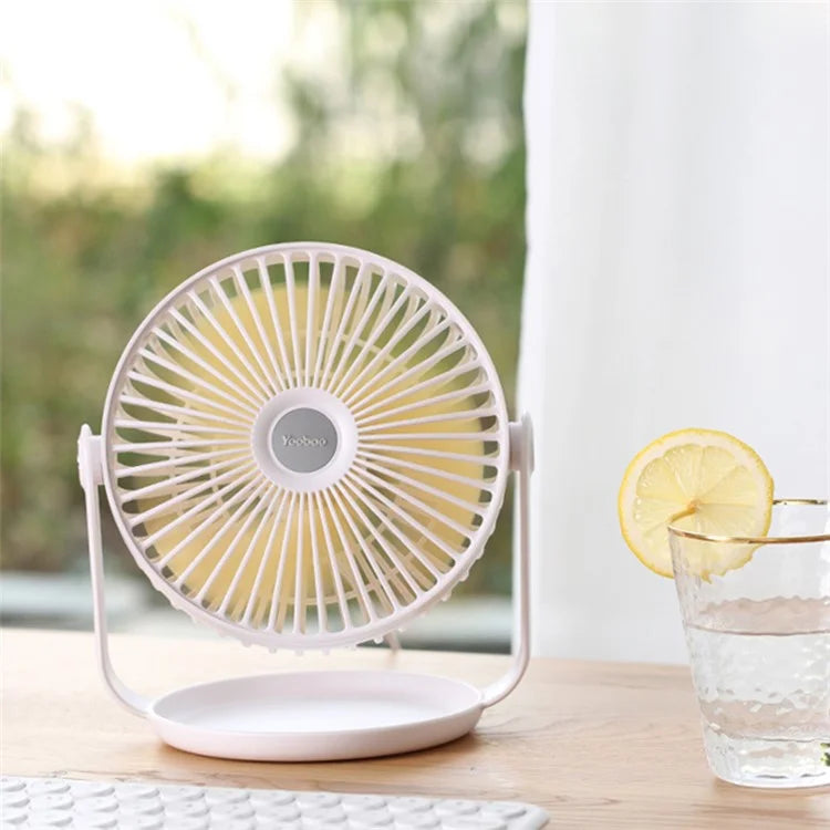 YOOBAO Y-F2 USB Powered Desktop Fan Rotatable Mute Table Cooling Fan