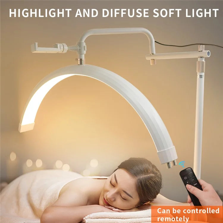 HD-M28X Adjustable Brightness 28-Inch Floor Lamp Half Moon Light for Eyelash Extensions