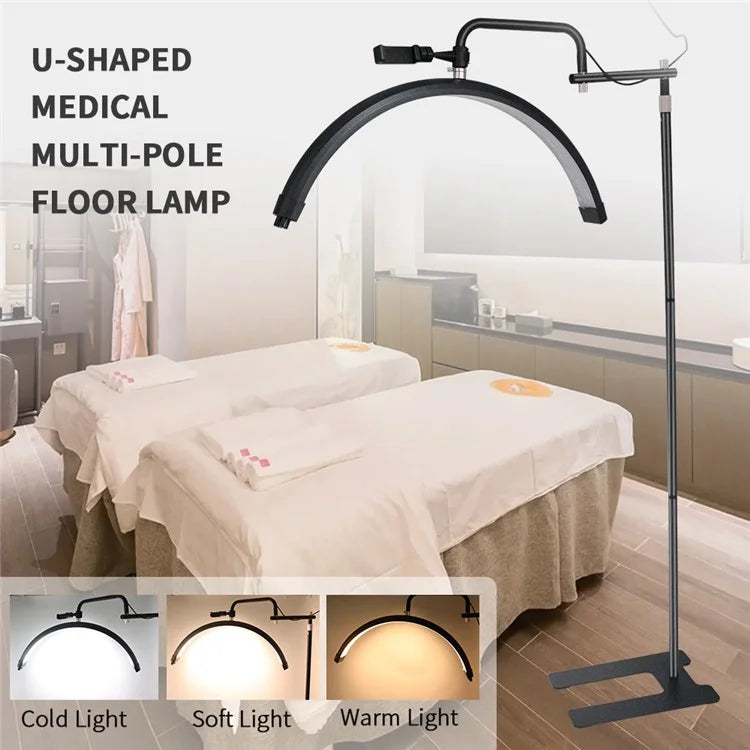 HD-M28X Adjustable Brightness 28-Inch Floor Lamp Half Moon Light for Eyelash Extensions