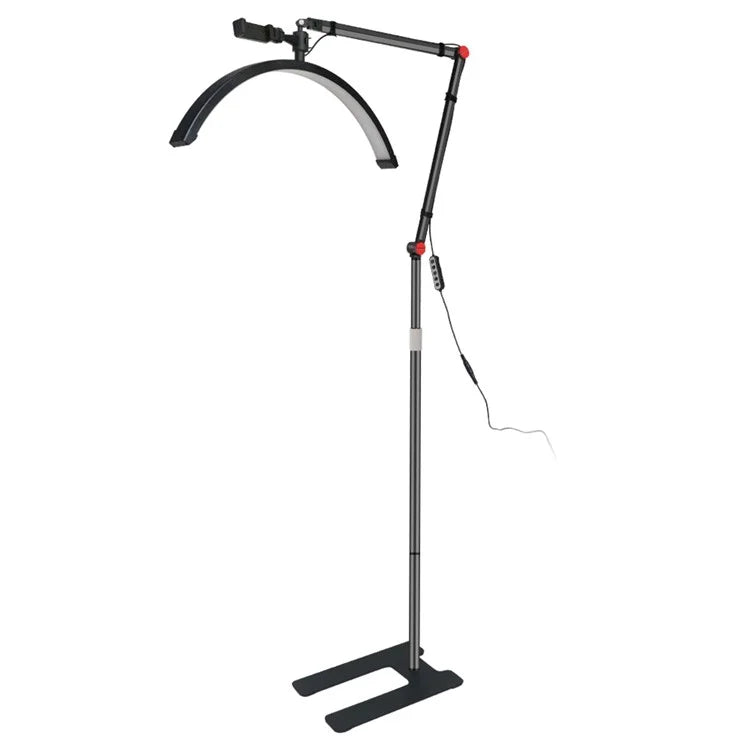 HD-M700X 24-Inch Floor Lamp Half Moon Light for Eyelash Extensions, Nail Tech
