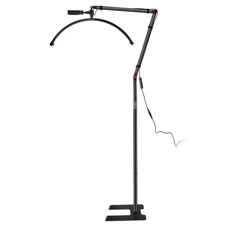 HD-M700X 24-Inch Floor Lamp Half Moon Light for Eyelash Extensions, Nail Tech