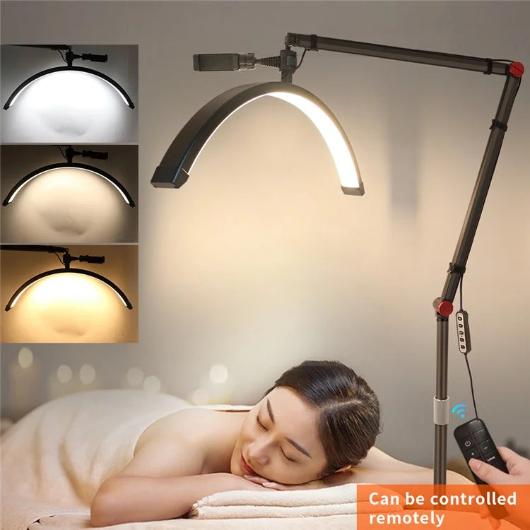 HD-M700X 24-Inch Floor Lamp Half Moon Light for Eyelash Extensions, Nail Tech