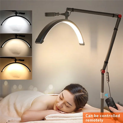 HD-M700X 24-Inch Floor Lamp Half Moon Light for Eyelash Extensions, Nail Tech