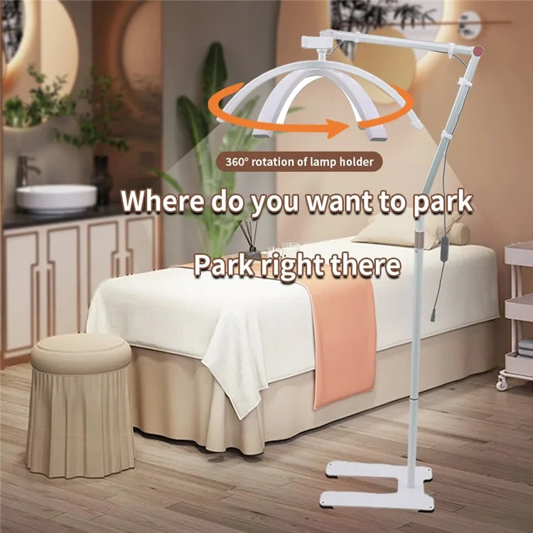 HD-M700X 24-Inch Floor Lamp Half Moon Light for Eyelash Extensions, Nail Tech