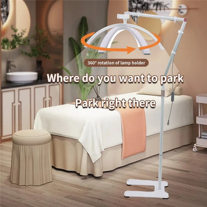 HD-M700X 24-Inch Floor Lamp Half Moon Light for Eyelash Extensions, Nail Tech