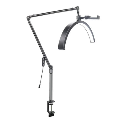 HD-M7X 20-Inch Half Moon Light Eyelash Tech Lamp with Adjustable Brightness