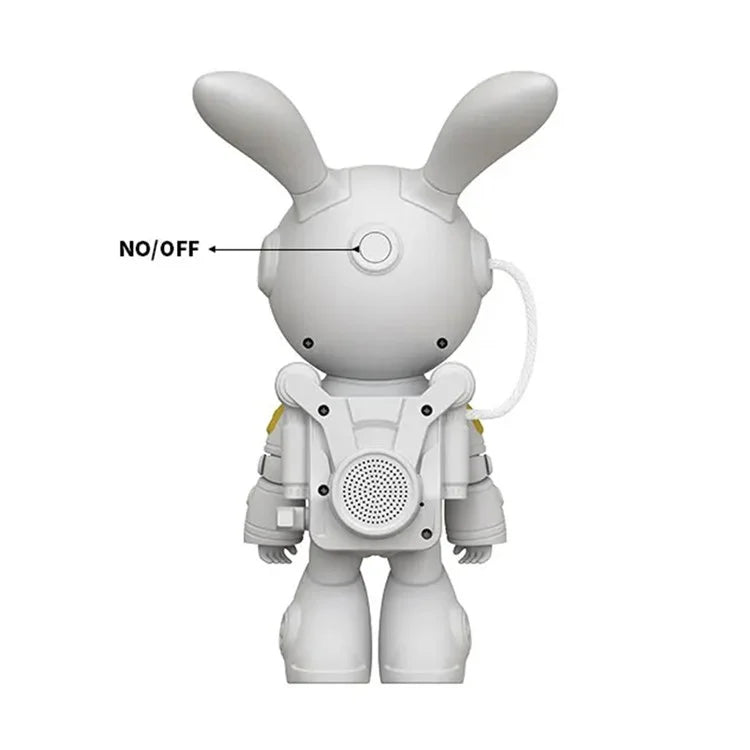 Space Rabbit Design Bluetooth Speaker Projector Lamp USB Powered Starry Sky Projection Ambience Lamp