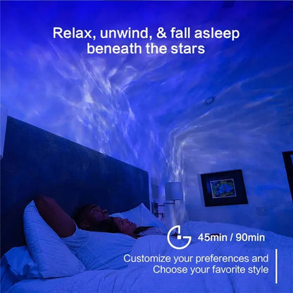 Space Rabbit Design Bluetooth Speaker Projector Lamp USB Powered Starry Sky Projection Ambience Lamp