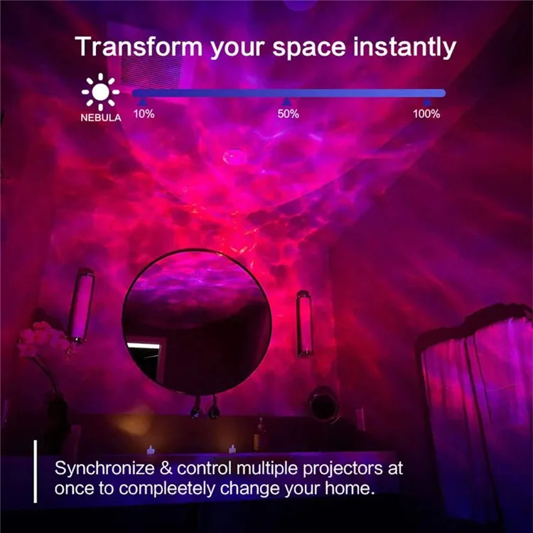 Space Rabbit Design Bluetooth Speaker Projector Lamp USB Powered Starry Sky Projection Ambience Lamp