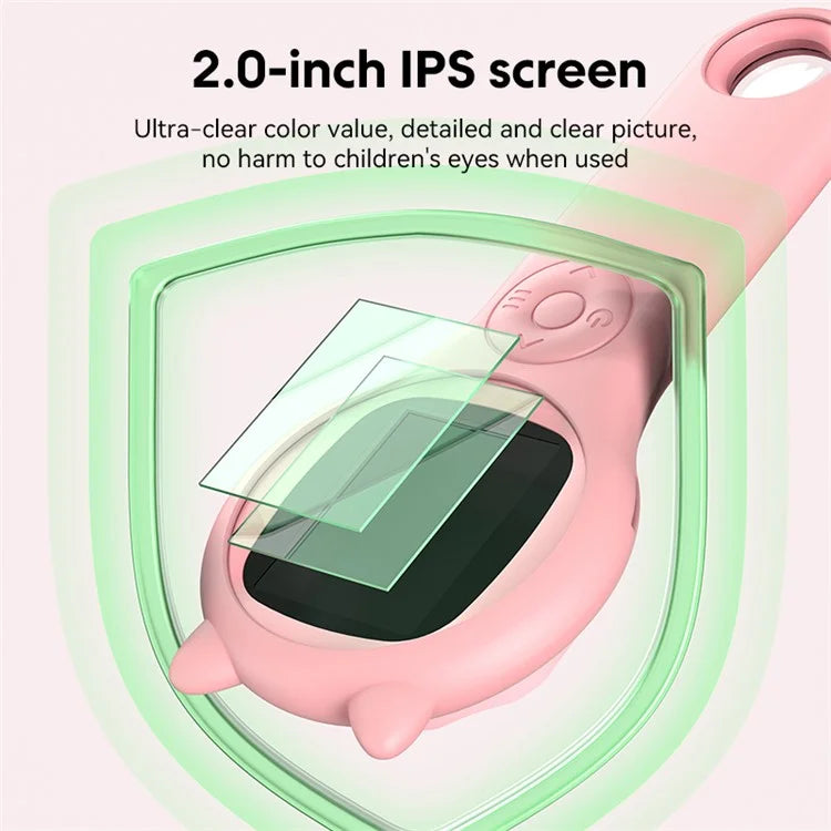 335 Upgraded 500X Magnification 2-inch IPS Screen Children Microscope Science Experiment Toy