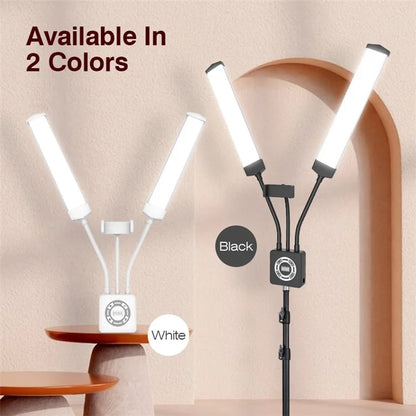 HD-100XJ Dual Arm Skin Care Beauty Light Photography Live Streaming LED Fill Light
