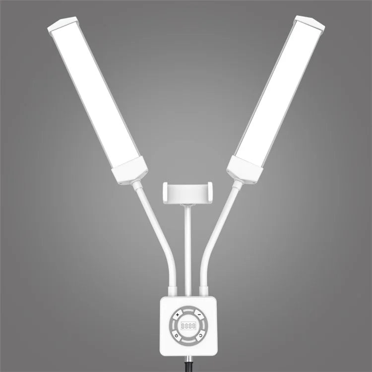 HD-100XJ Dual Arm Skin Care Beauty Light Photography Live Streaming LED Fill Light