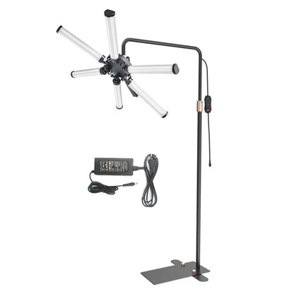 HD-M26X 6-Arm Skin Beauty Light Photography Live Streaming LED Fill Light