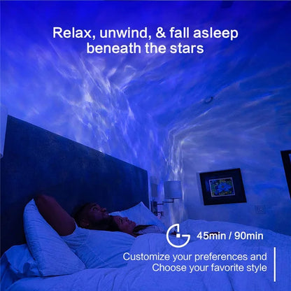 G001 Stars Nebulae Projection Table Light Space Rabbit Projector Lamp with Timing Function