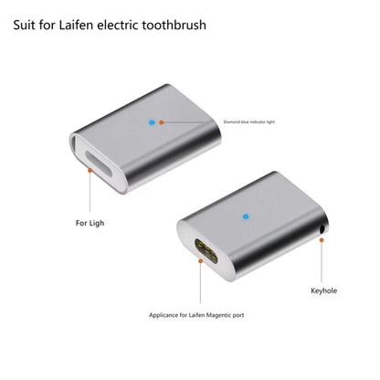 8 Pin Female to Straight Magnetic 3 Pin Adapter Charging Converter for Laifen Electric Toothbrush