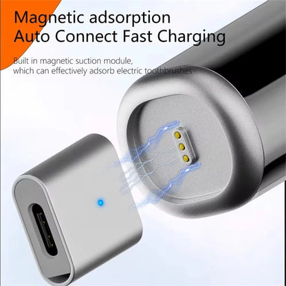 8 Pin Female to Elbow 3 Pin Converter Magnetic Charging Adapter for Laifen Electric Toothbrush