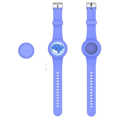Waterproof Case for Apple AirTag Silicone Watch Band Bluetooth Tracker Protector Cartoon Pattern