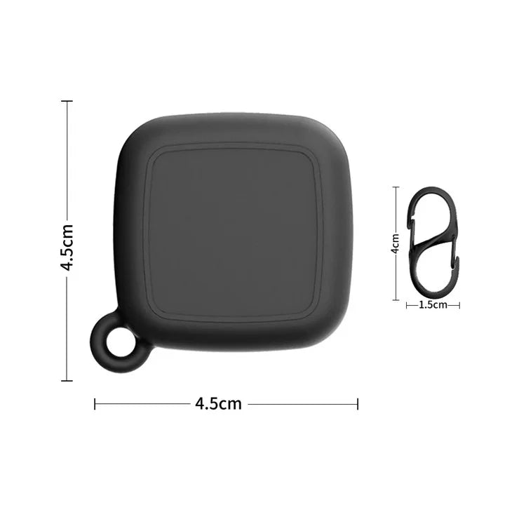 For Tile Mate Silicone Case Bluetooth Tracker Waterproof Anti-Drop Protective Sleeve with Carabiner