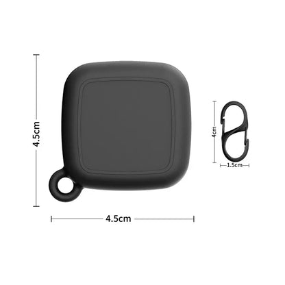For Tile Mate Silicone Case Bluetooth Tracker Waterproof Anti-Drop Protective Sleeve with Carabiner