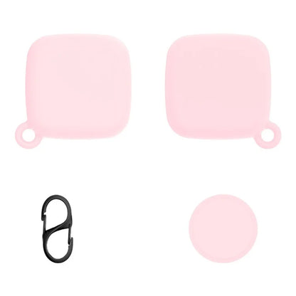 For Tile Mate Silicone Case Bluetooth Tracker Waterproof Anti-Drop Protective Sleeve with Carabiner