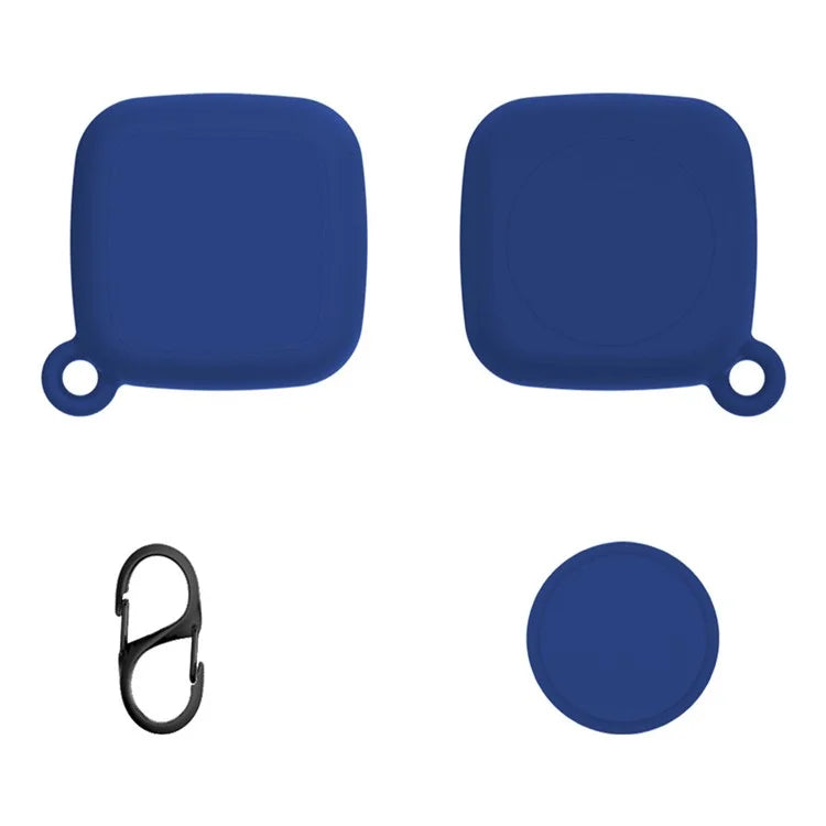 For Tile Mate Silicone Case Bluetooth Tracker Waterproof Anti-Drop Protective Sleeve with Carabiner