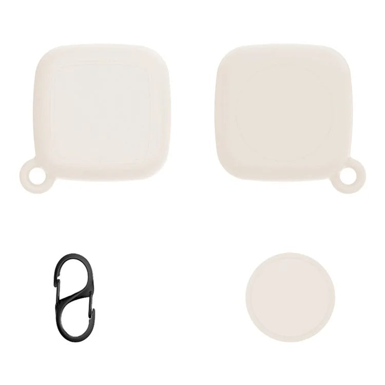 For Tile Mate Silicone Case Bluetooth Tracker Waterproof Anti-Drop Protective Sleeve with Carabiner
